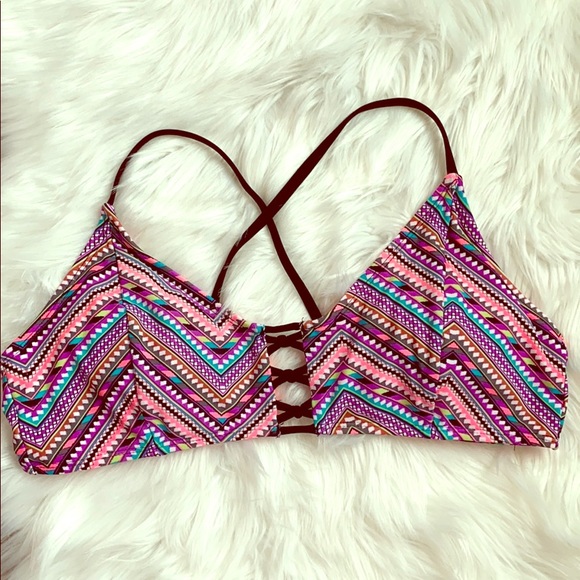 Xhilaration Other - Bright Patterned Bikini Top